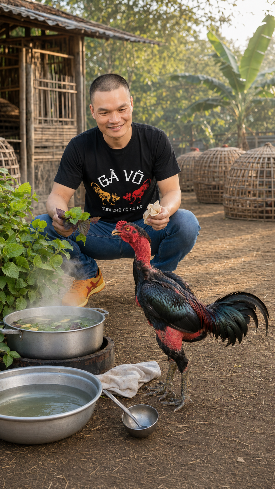 Cách Dùng Húng Chanh, Tía Tô, Gừng Hỗ Trợ Gà Khụt Khịt Nhẹ