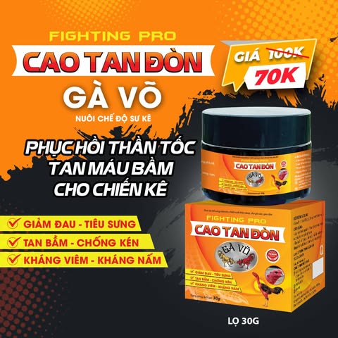 Cao Tan Đòn Gà Võ – Phục Hồi Thần Tốc, Tan Máu Bầm Cho Chiến Kê