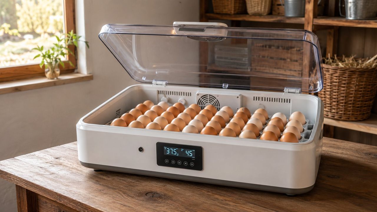 Máy ấp trứng gà giữ nhiệt độ 37,5 độ C và độ ẩm chuẩn