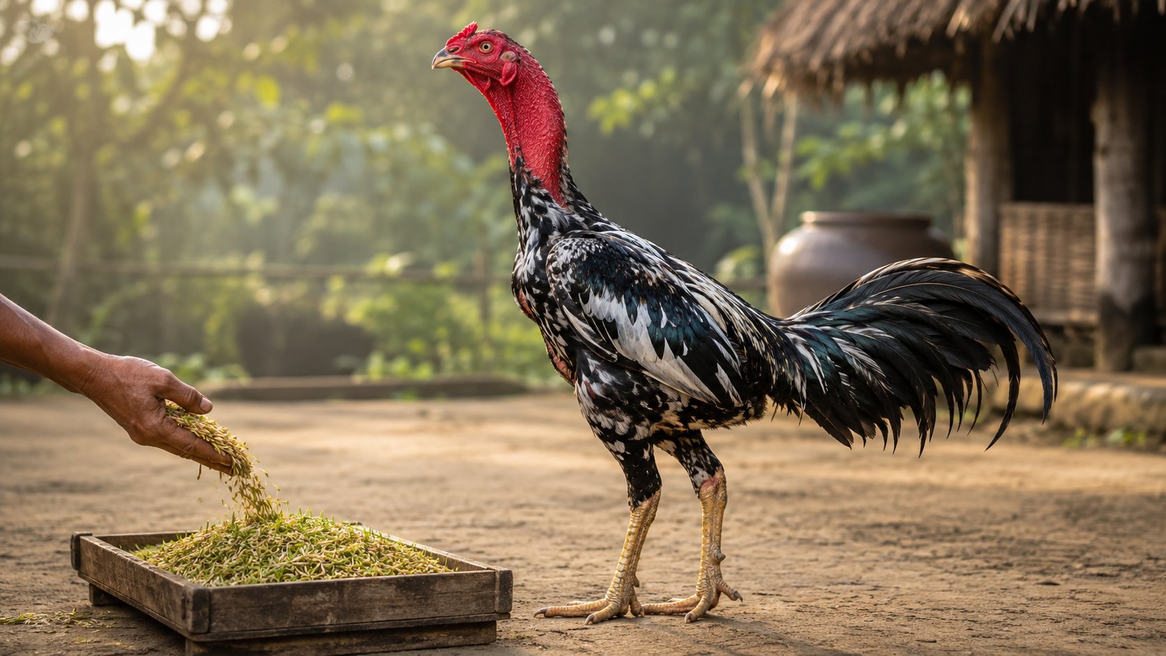 Bổ sung thóc mầm và dinh dưỡng dễ hấp thu cho gà ăn nhiều vẫn gầy