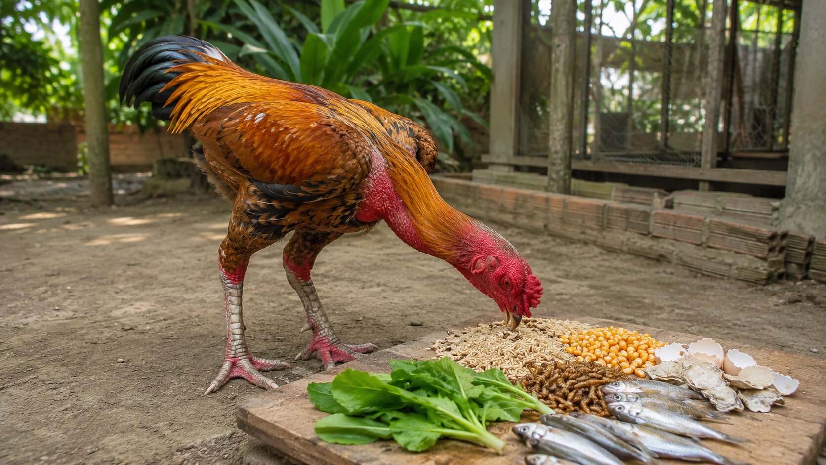 Gà con ủ rũ trong quây úm ngày mưa — giai đoạn cần theo dõi kỹ dấu hiệu hô hấp để phát hiện nấm phổi sớm