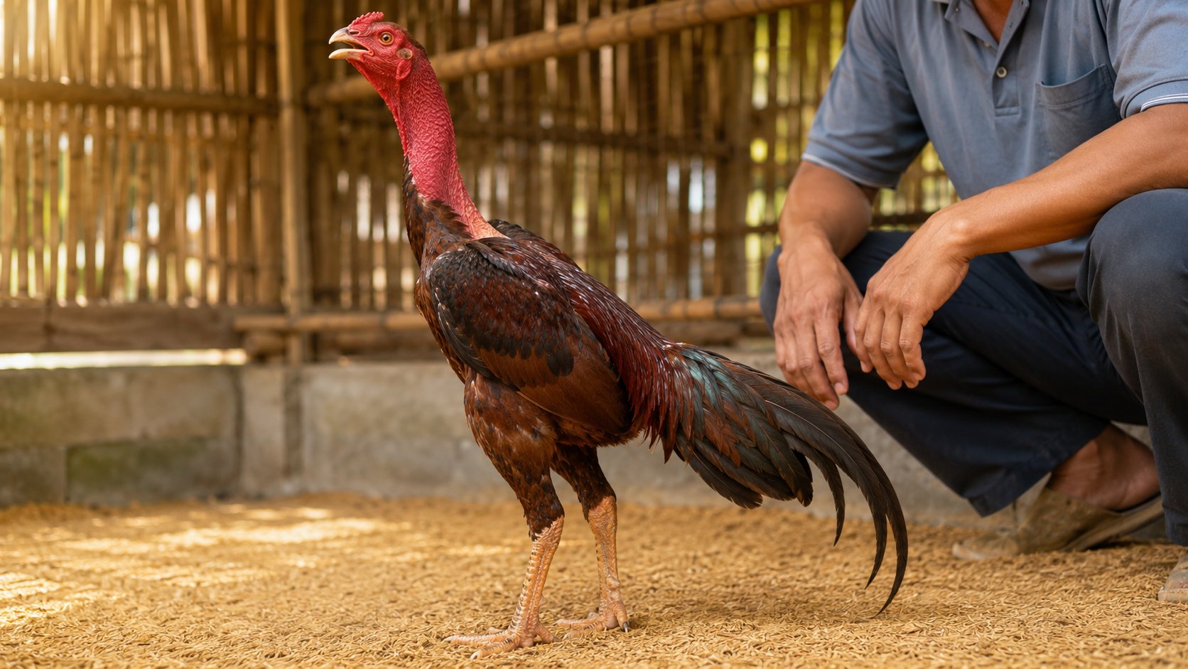 Gà nòi há mỏ đớp khí không khò khè, dấu hiệu bệnh nấm phổi ở gà