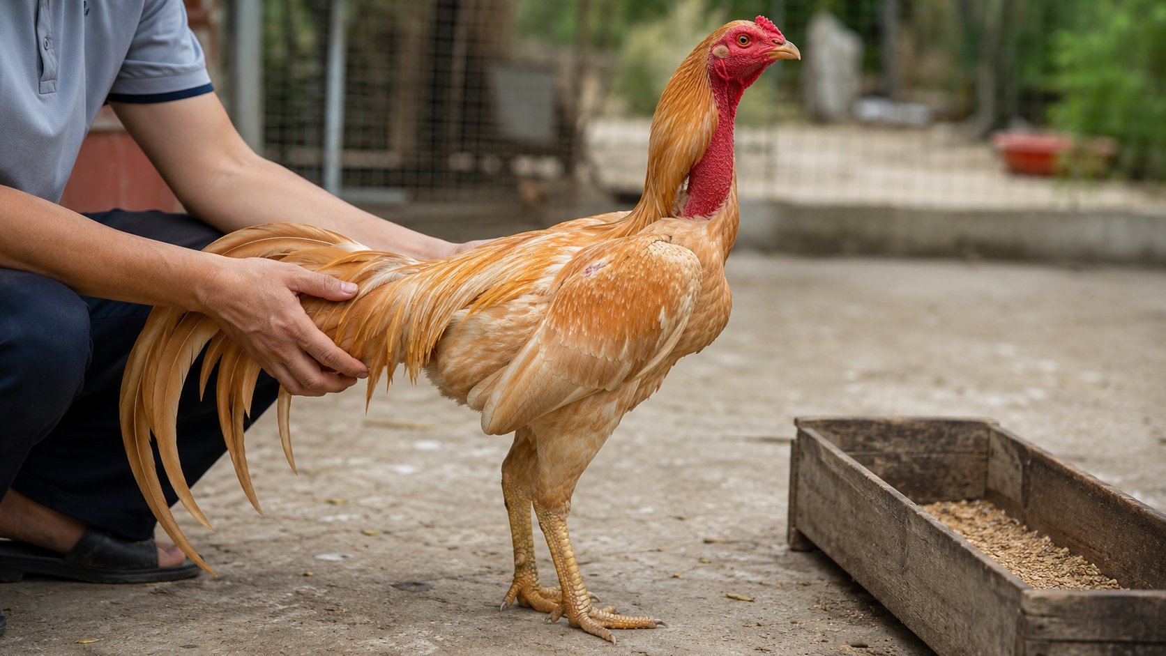 gà nòi được kiểm tra diều phát hiện sớm nấm diều - Gà Võ