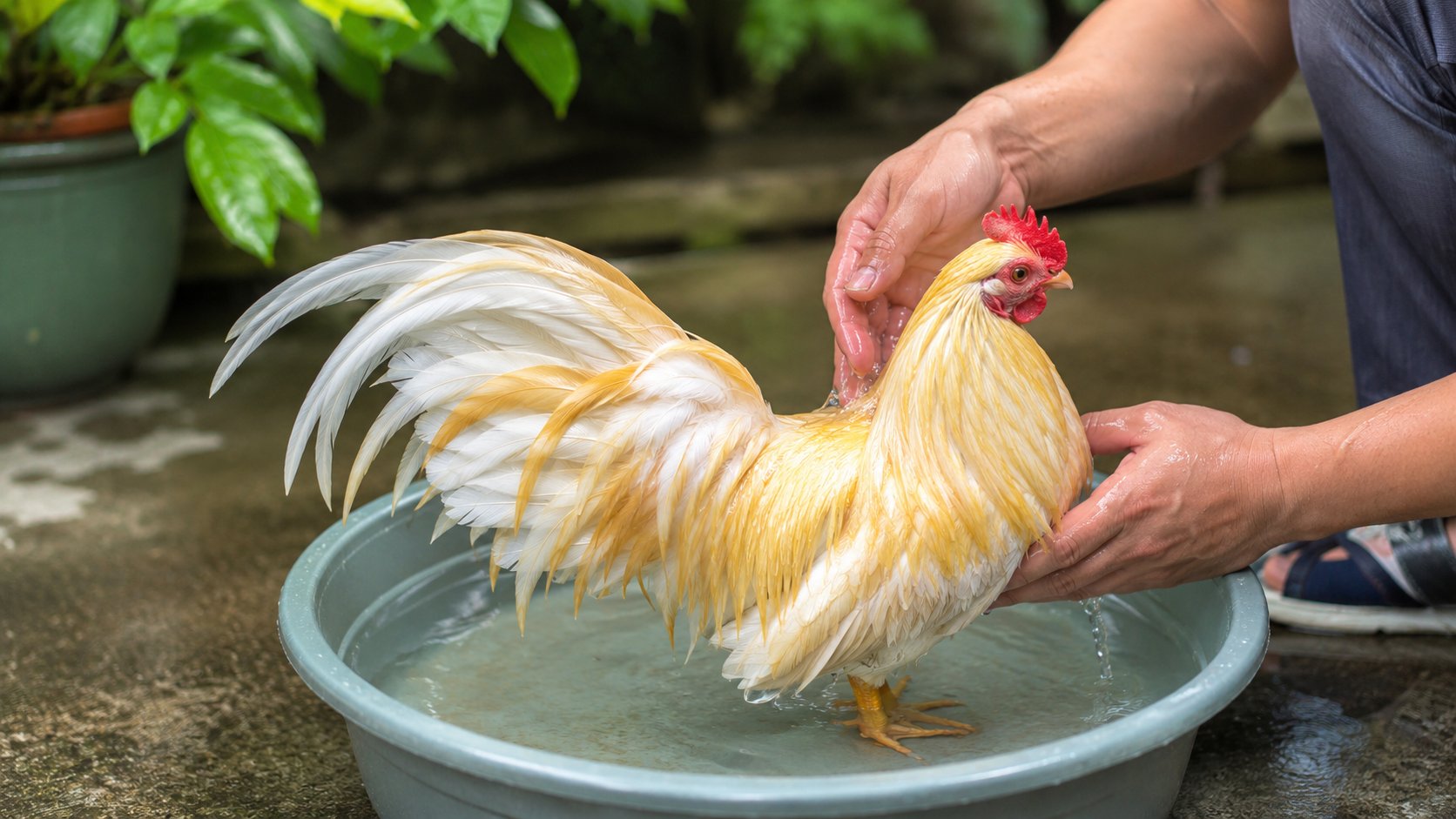 gà tre cảnh khỏe mạnh được chăm vệ sinh sạch sẽ
